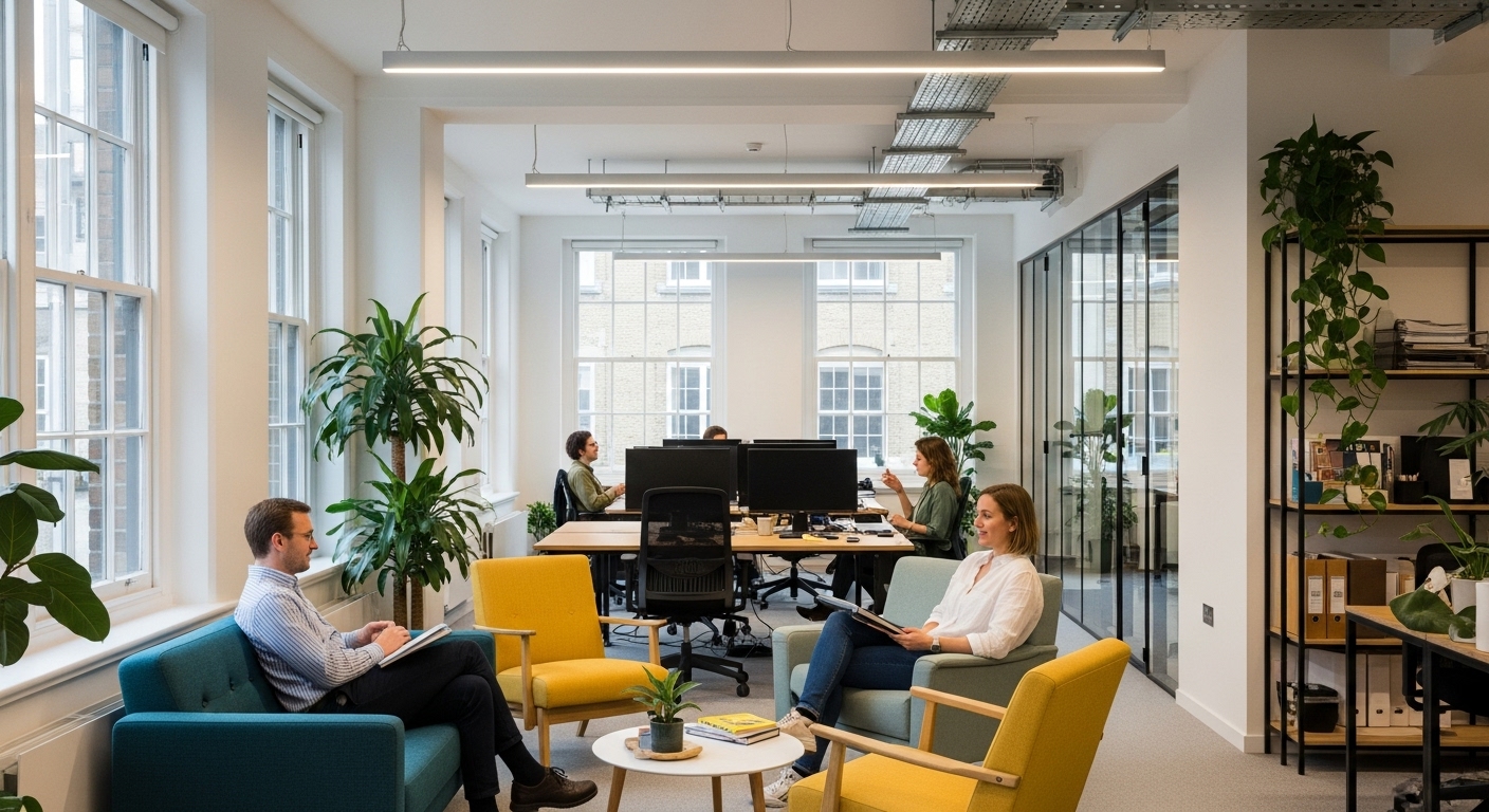 An office space in central London on the Elizabeth line