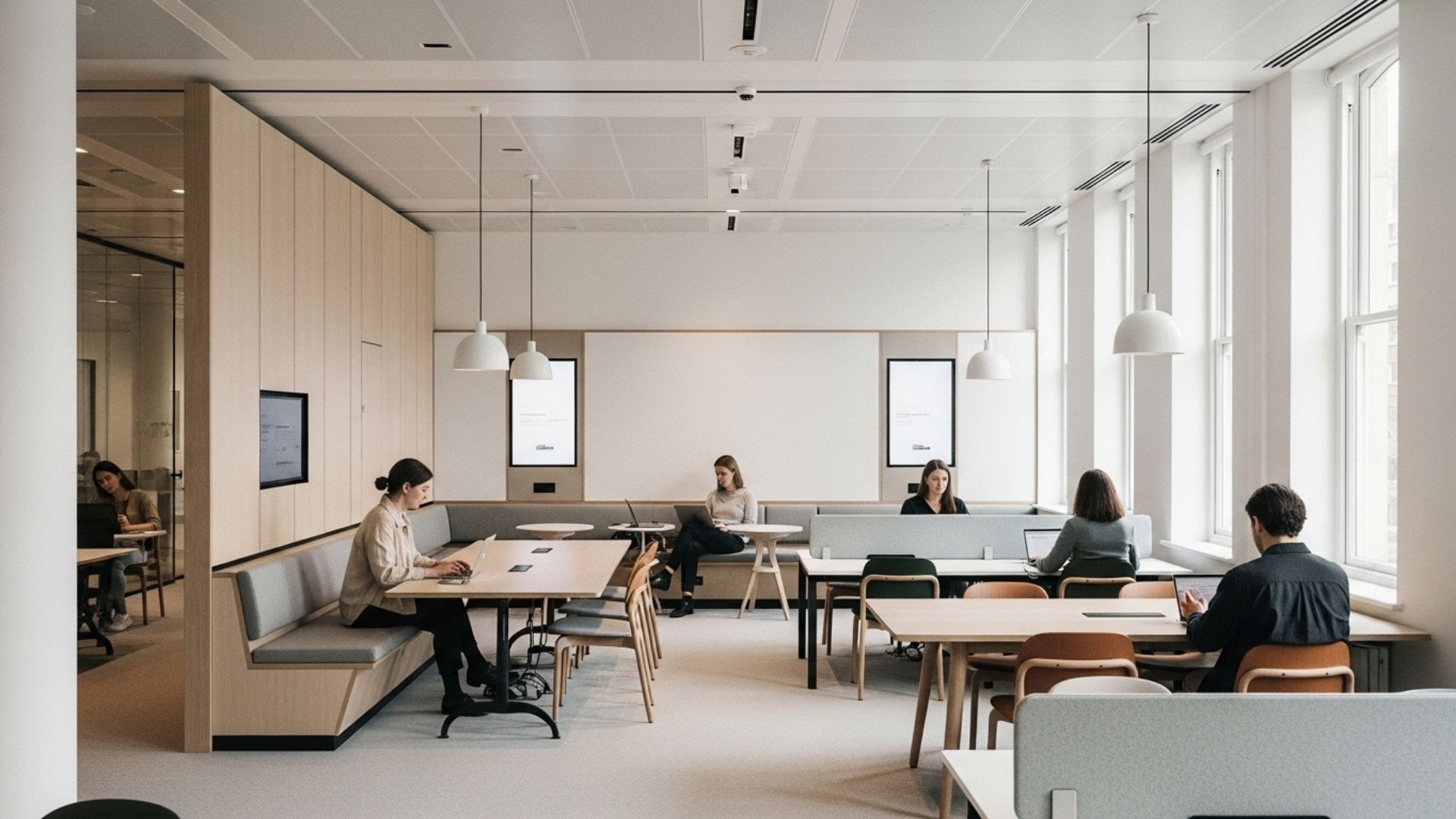interior of a managed workspace