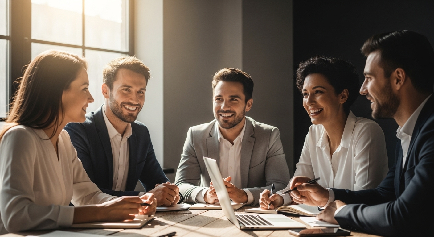 people negotiating prices for their london office space