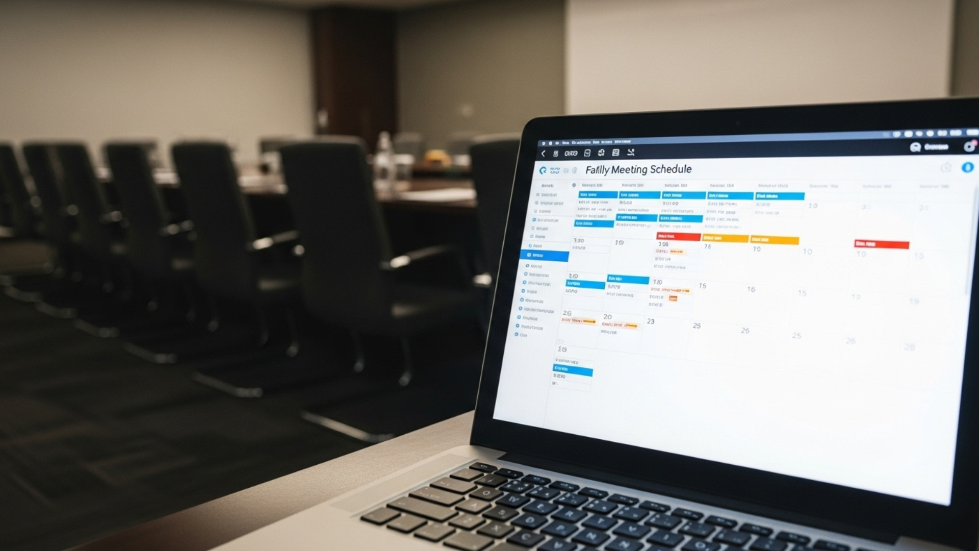 booked meetings but empty room