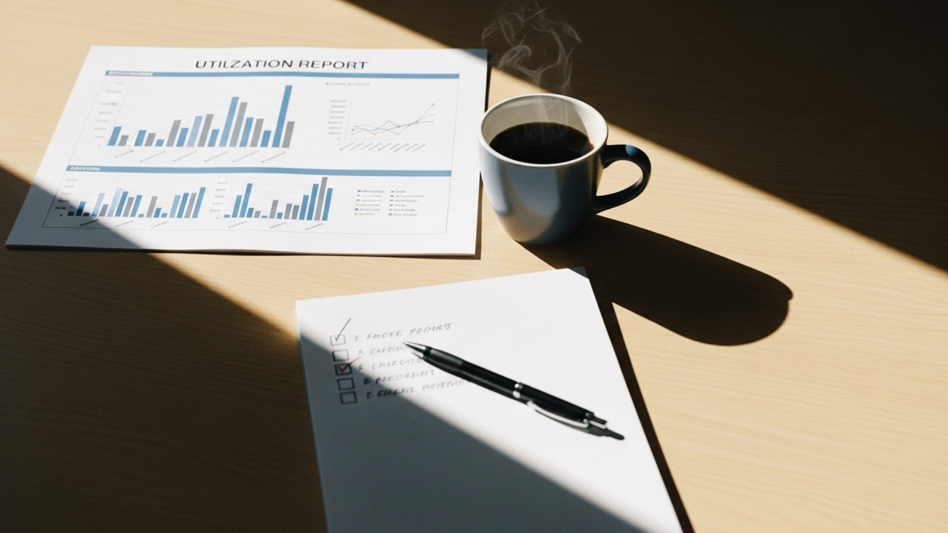 professional checklist analysing the usage and efficiency of meeting rooms