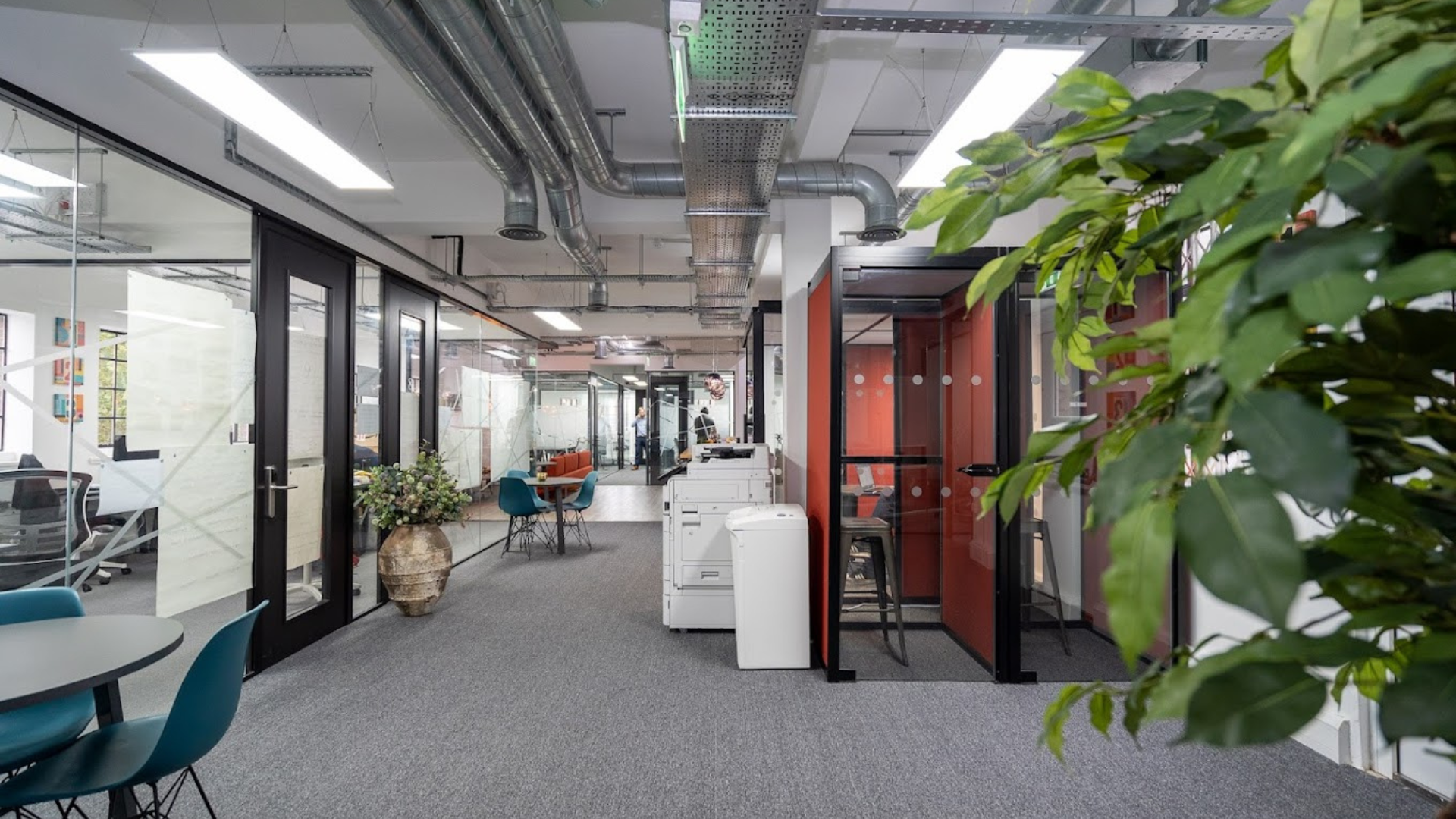 internal office view of the Rivvia workspace at Kings Cross