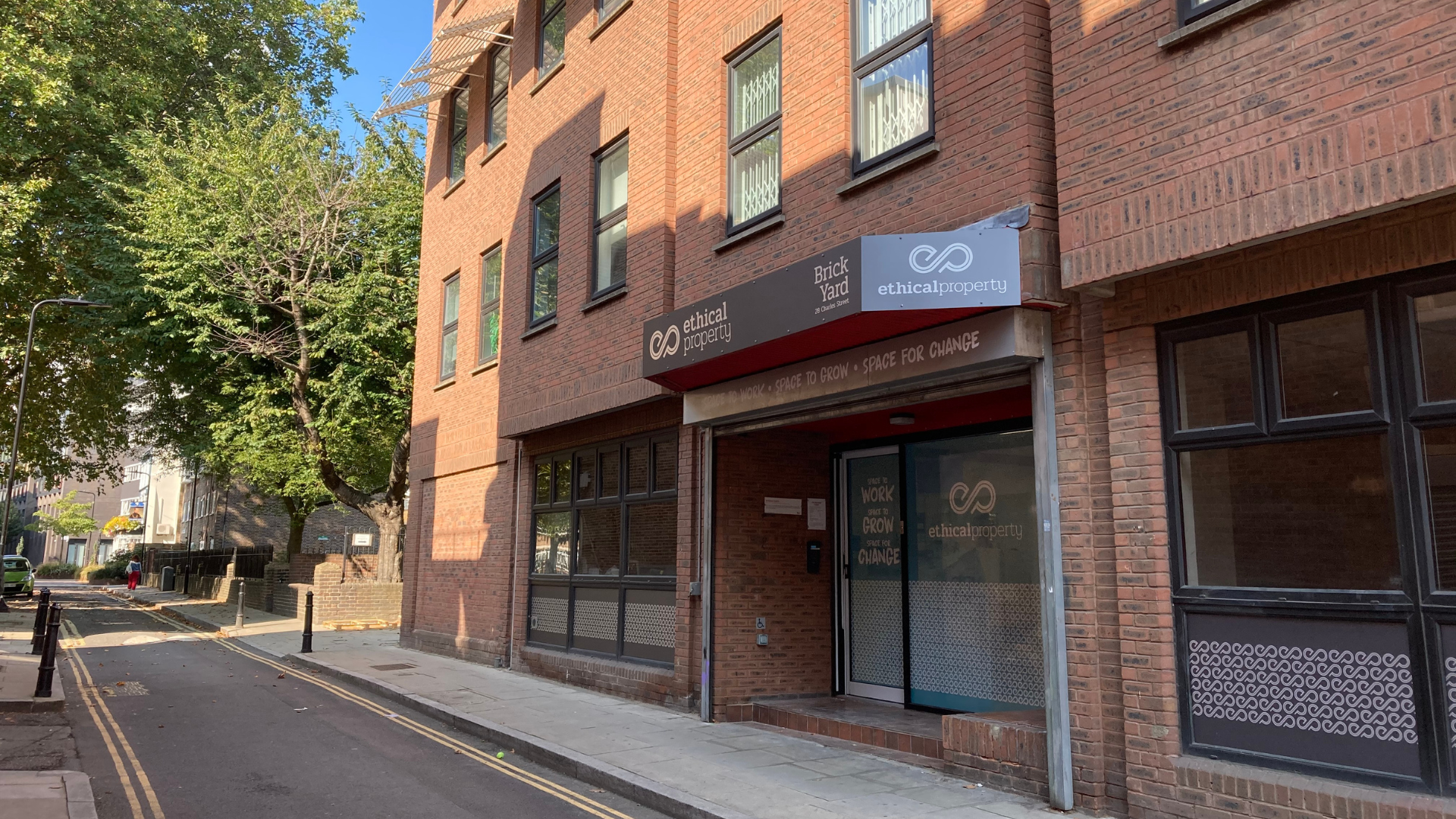 exterior office space of brick yard