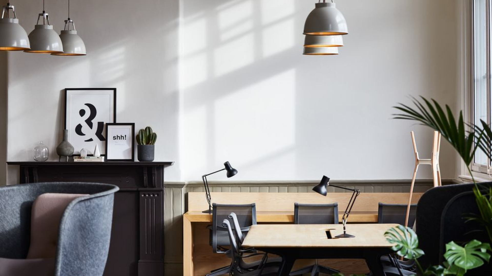 internal office view of the fora east side workspace