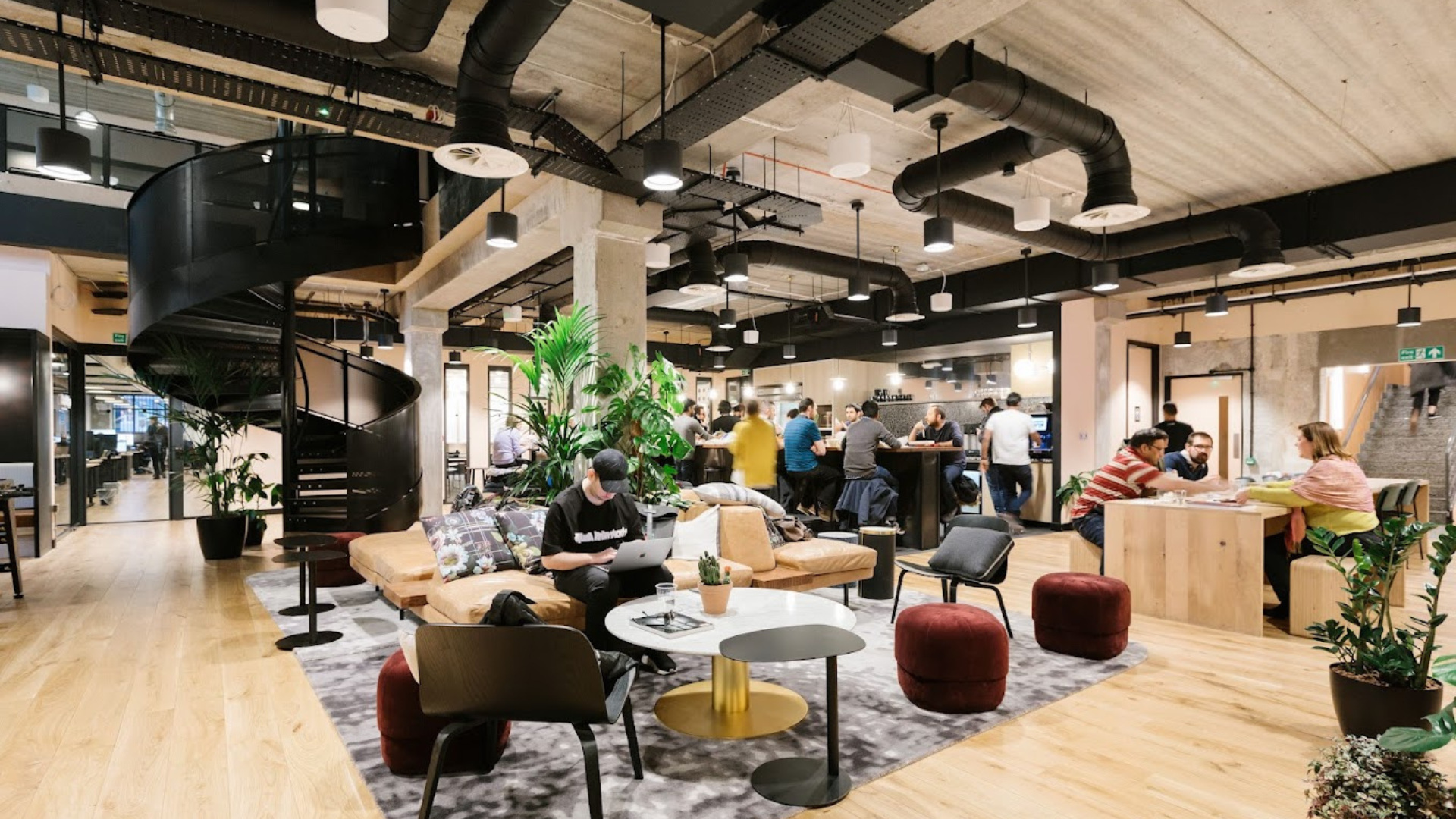 interior office space of we work 1 mark square