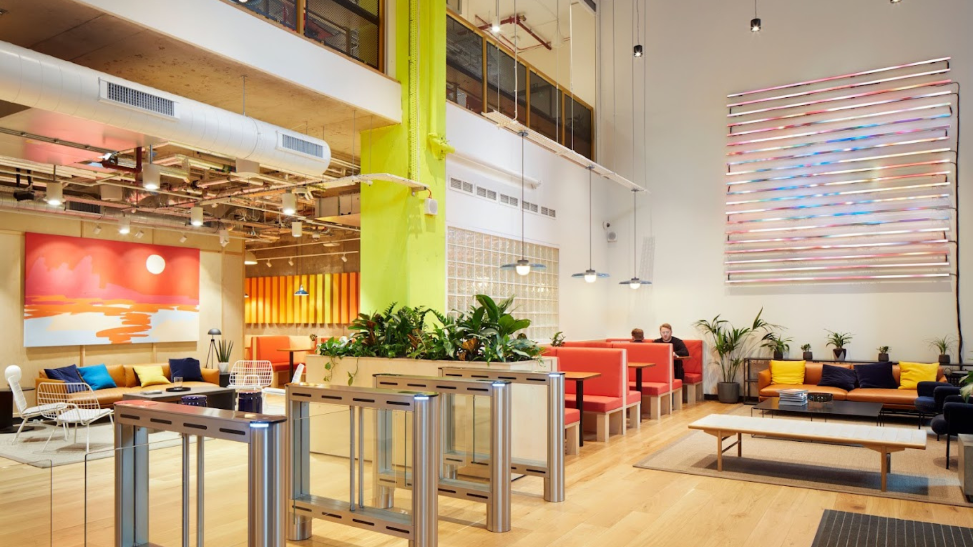 interior office space of we work 145 city road