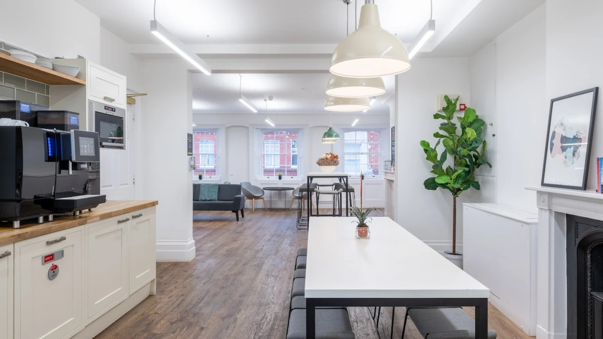 interior office view of the boutique workspace at convent garden