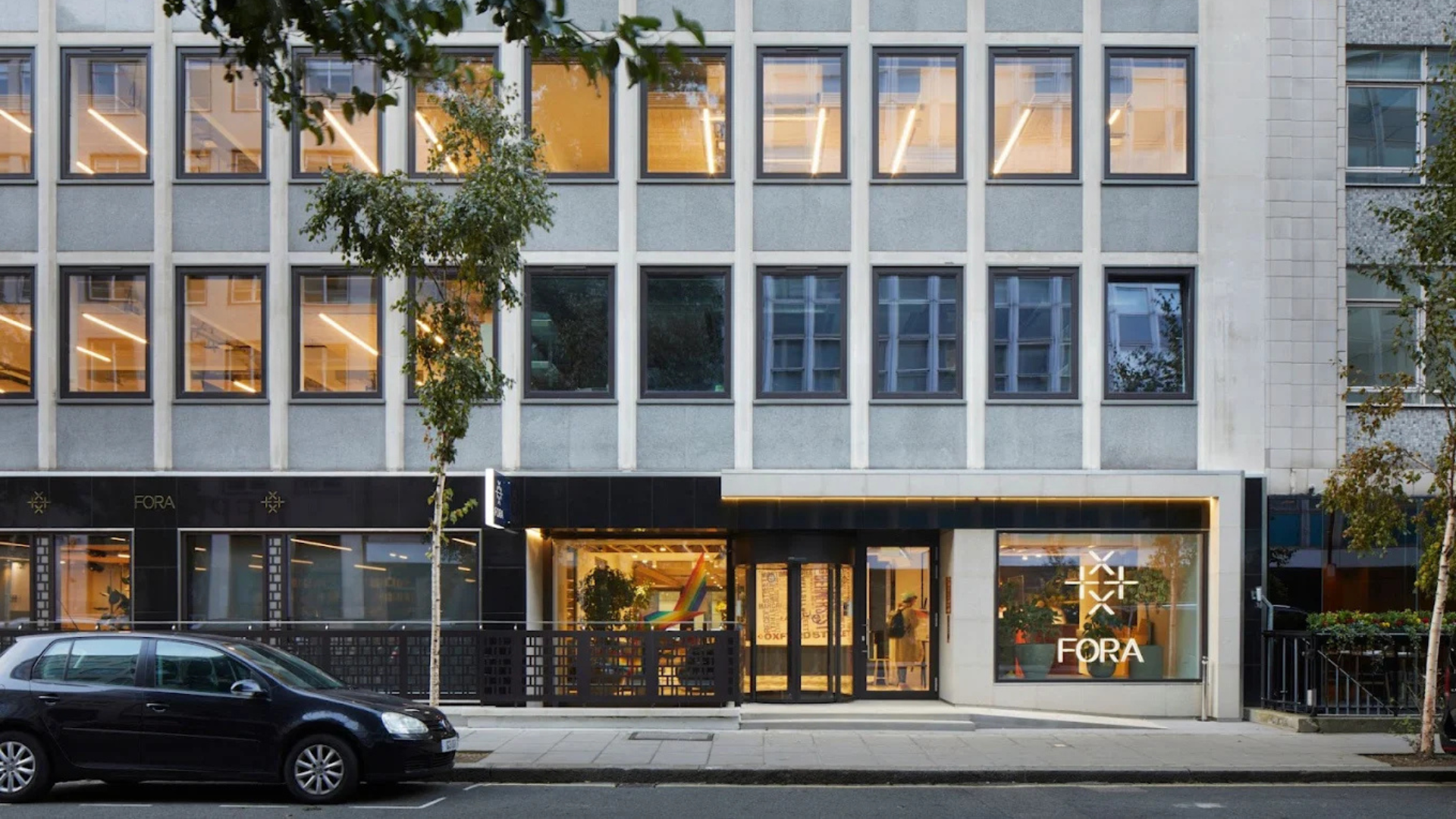 exterior office view of the fora workspace in fitzrovia