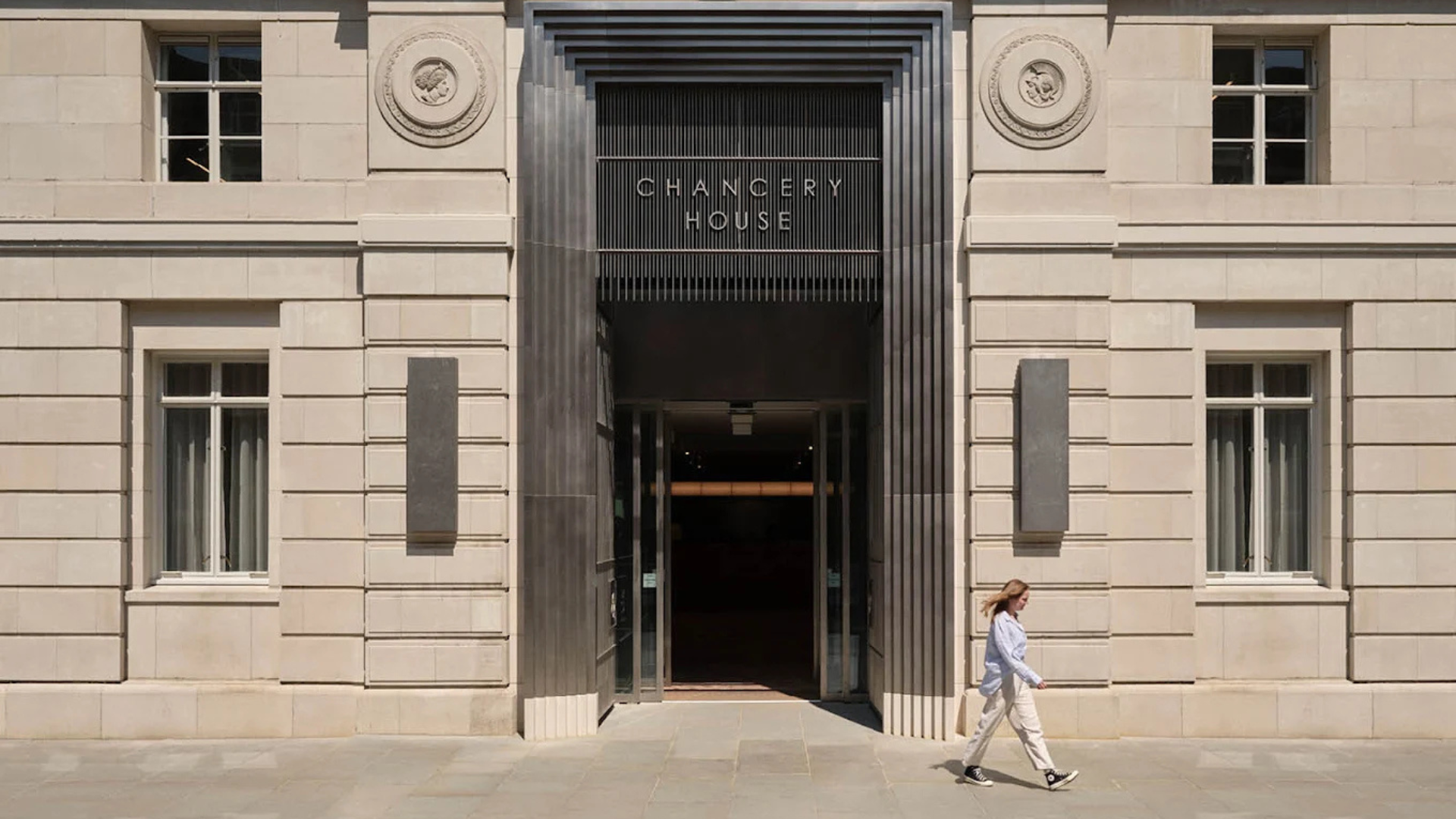 Exterior office view of the Fora workspace at Chancery House