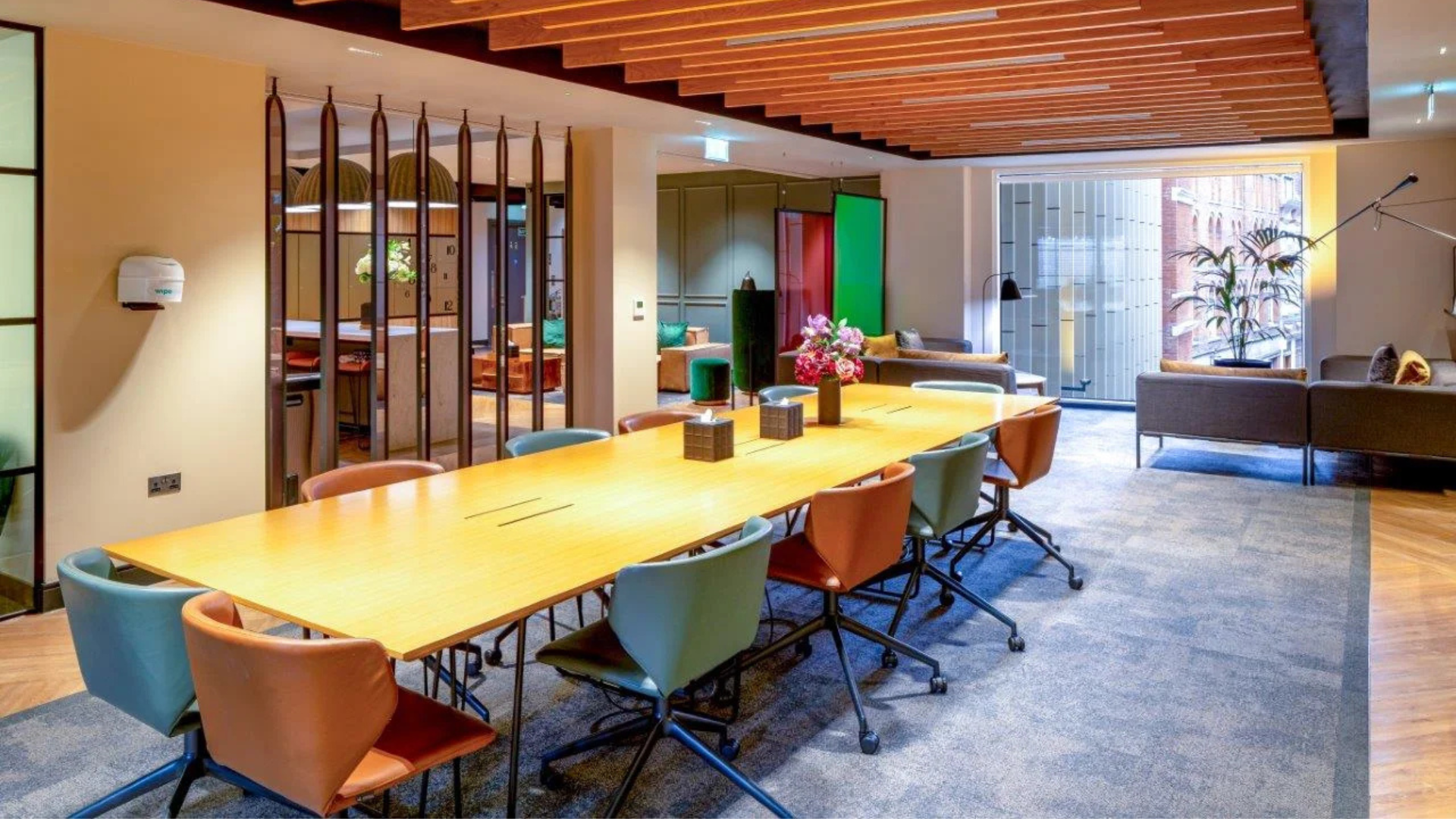 Interior office view of the Landmark workspace at Chancery House