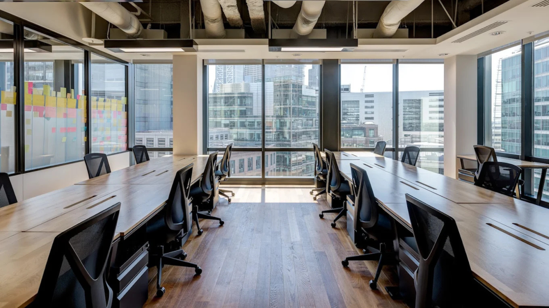 interior office view of the mindspace workspace in central london