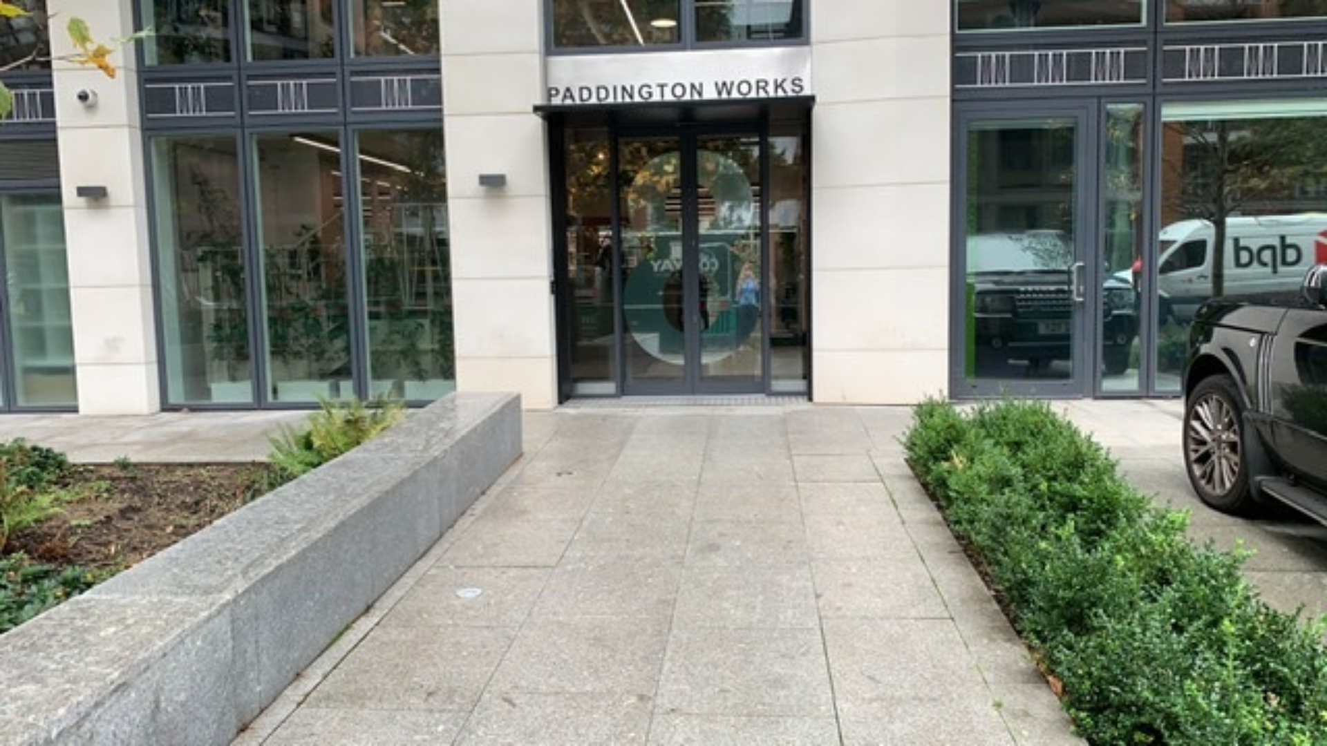 exterior office view of paddington works in Central London