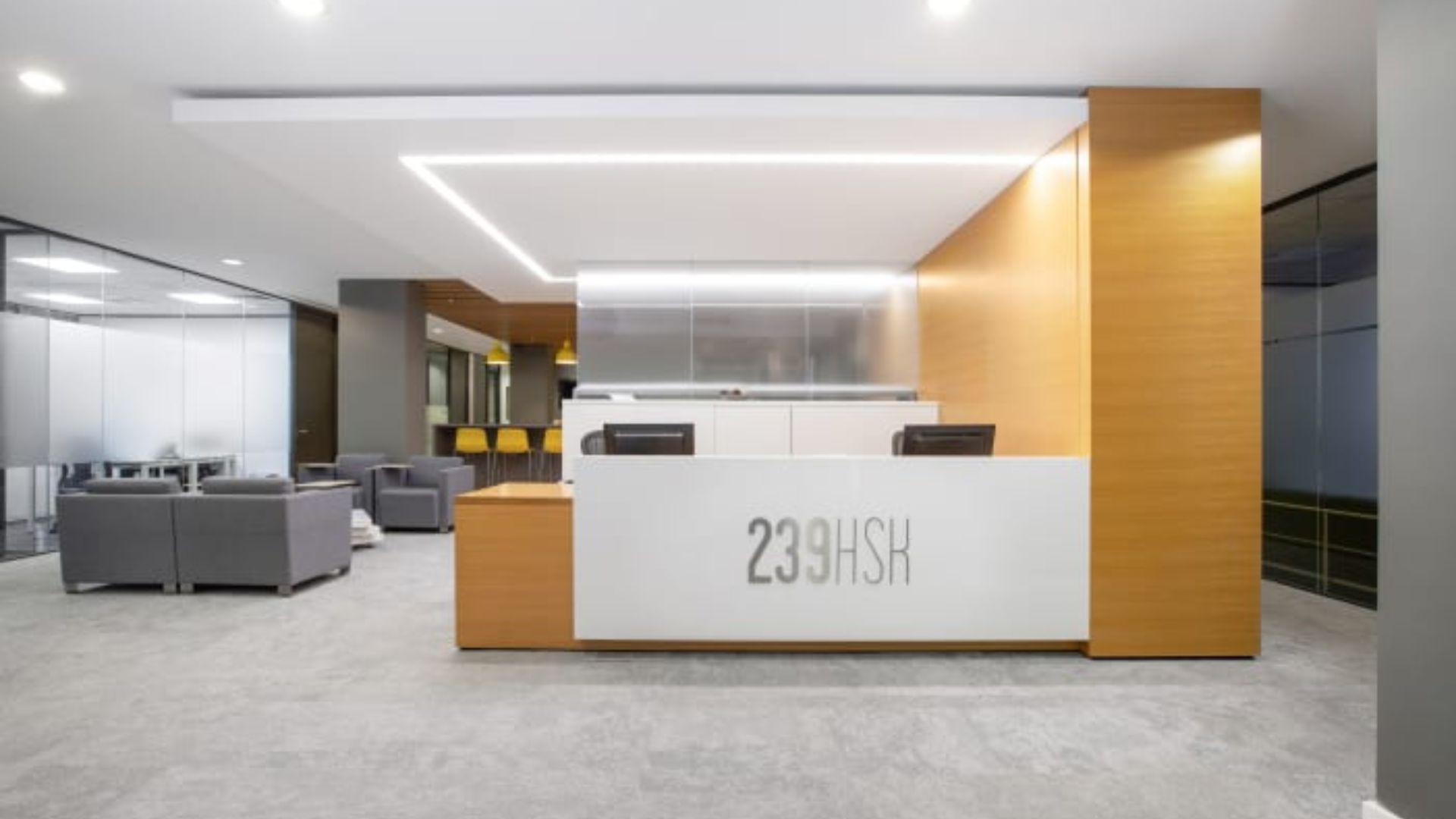 interior office view of regus kensington high street in Central London