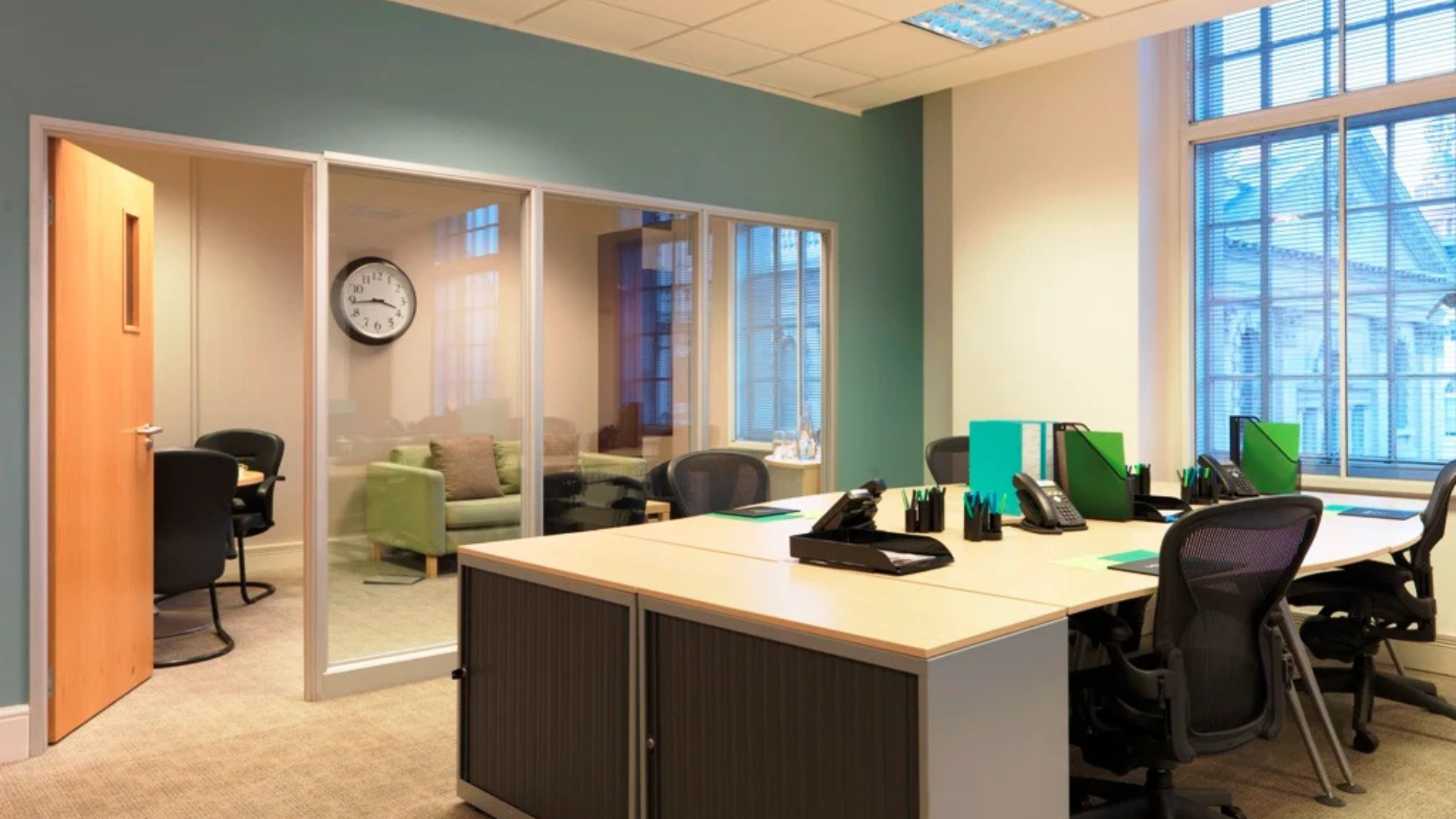 interior office view of the regus workspace at convent garden