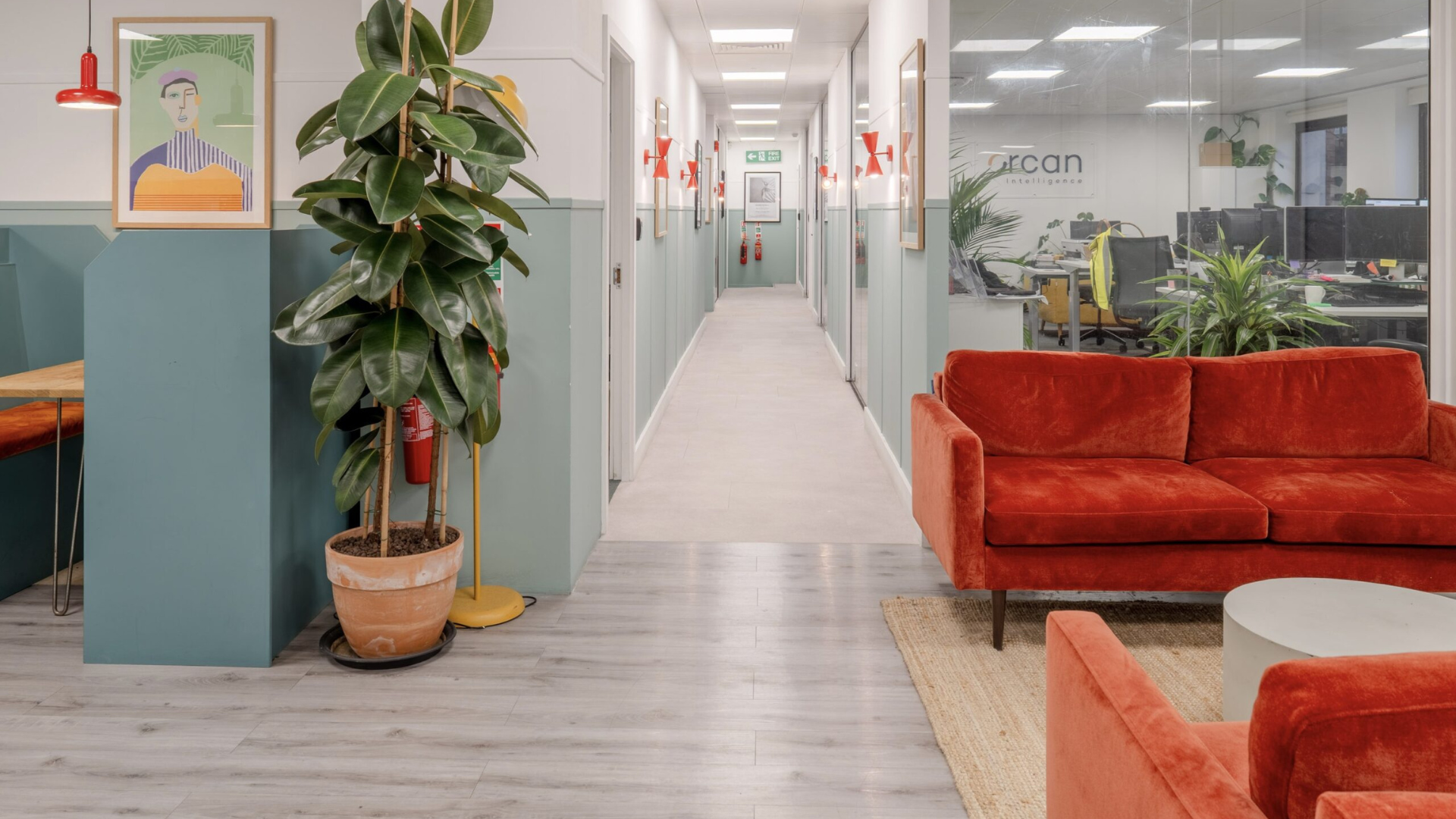 interior office view of the sandbox workspace near london bridge