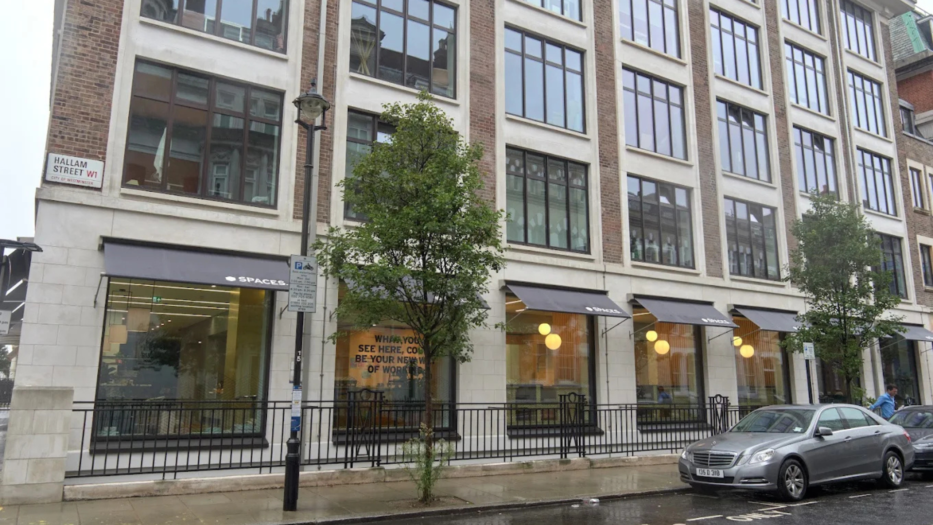 exterior office view of the spaces workspace in fitzrovia