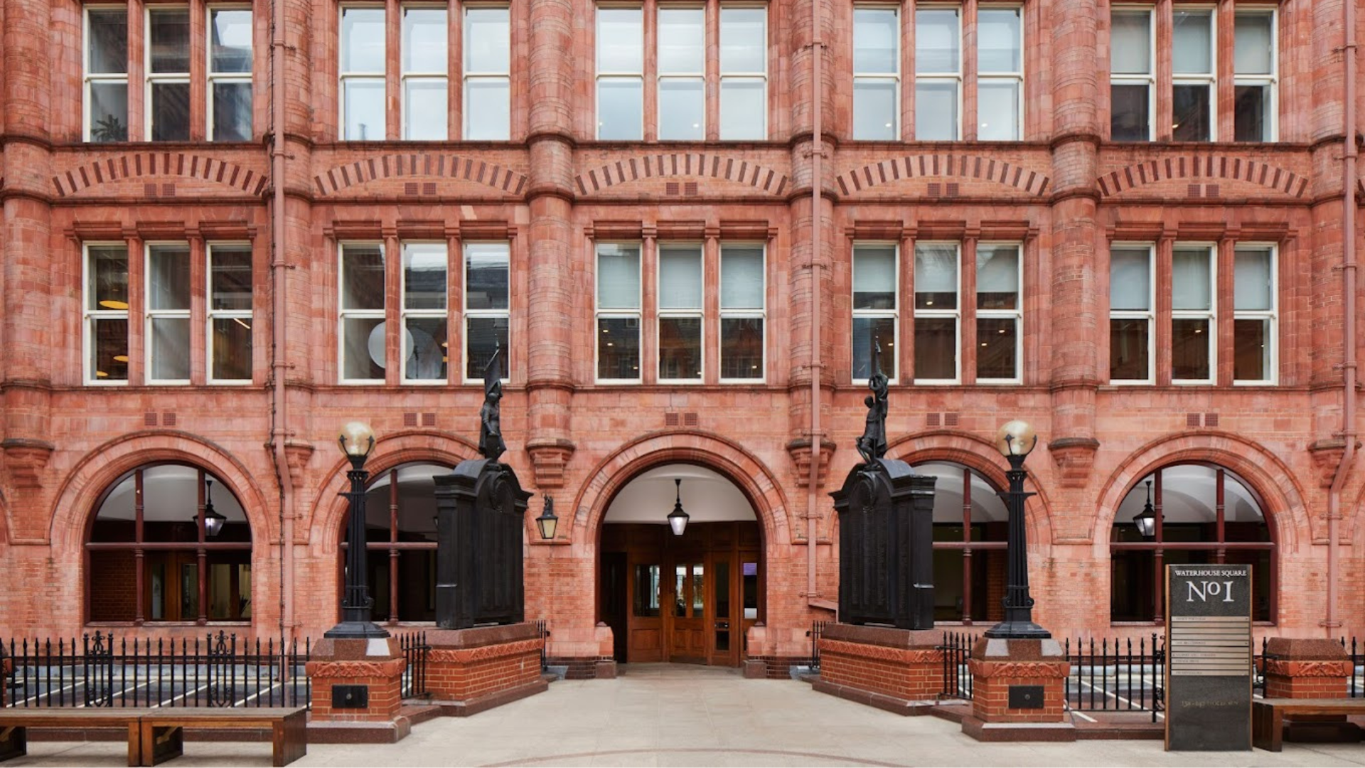 exterior office view of the WeWork Waterhouse Sqaure in Holborn, London