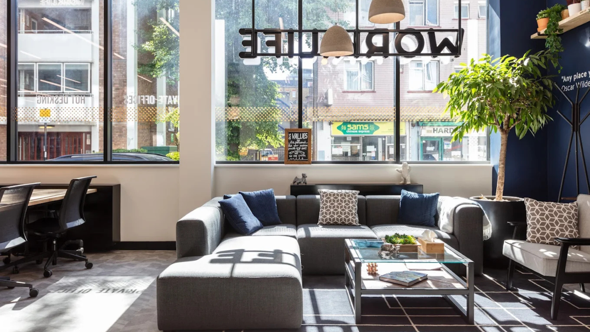 Exterior office view of the Work.Life workspace at Chancery House