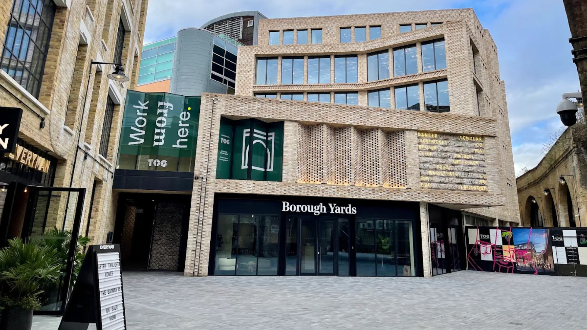 Exterior office view of the Borough Yards workspace in London