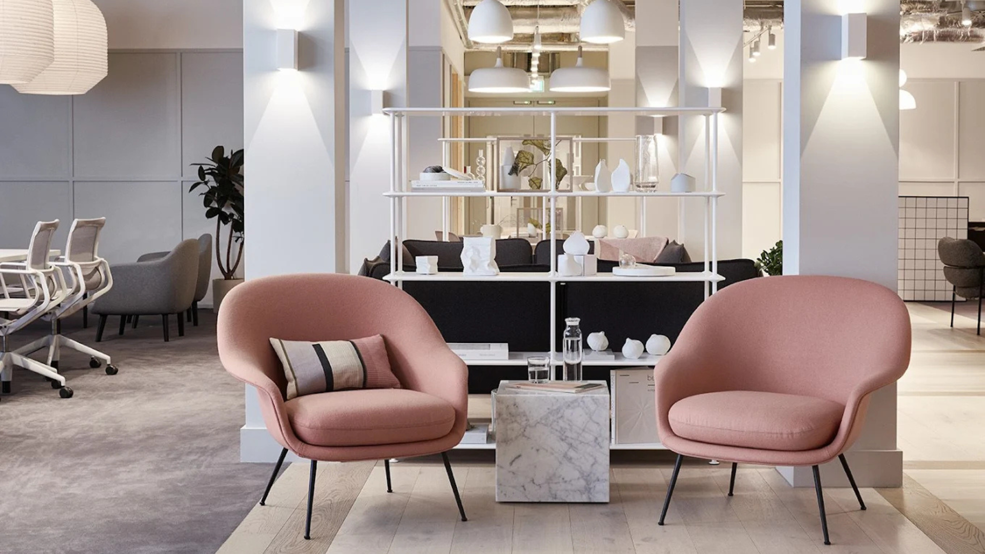 Interior office view of the FORA Waterloo Stn workspace in London