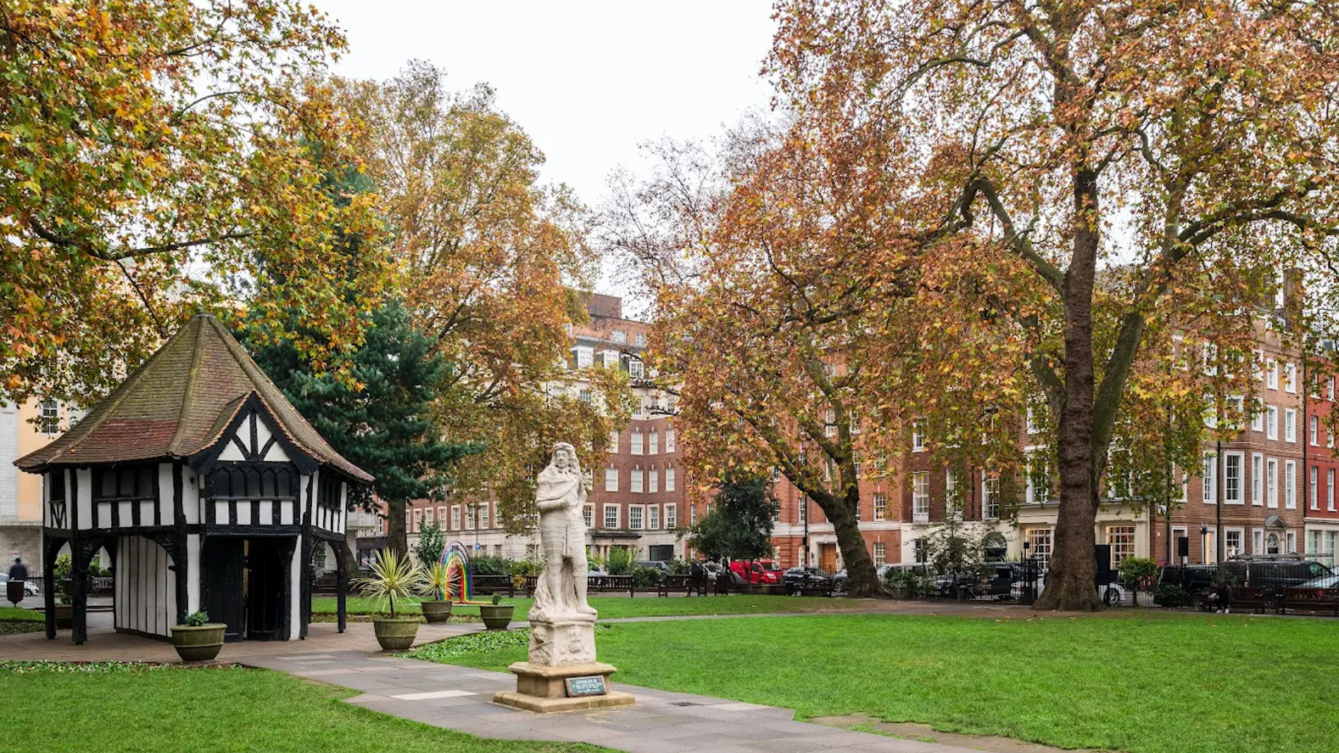 Exterior office view of the TBWC Soho Sq workspace in London