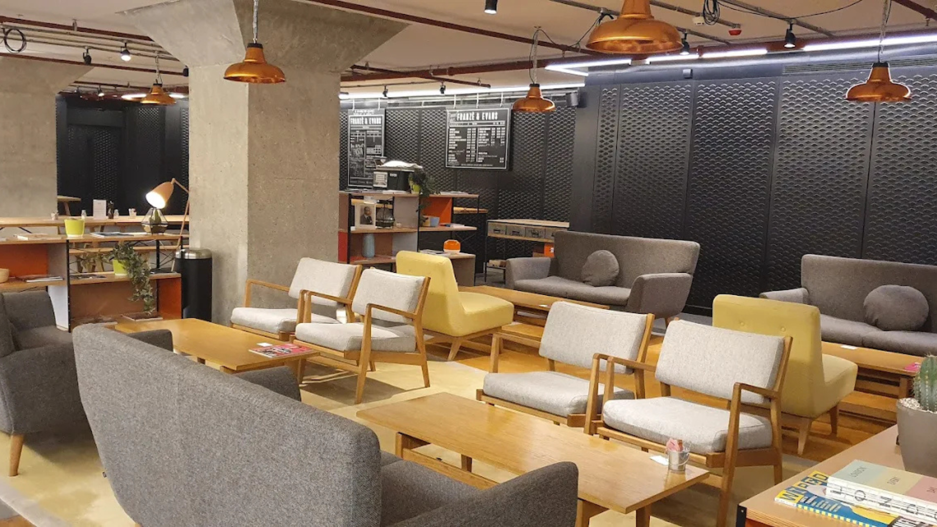 Interior office view of the Bower workspace in London