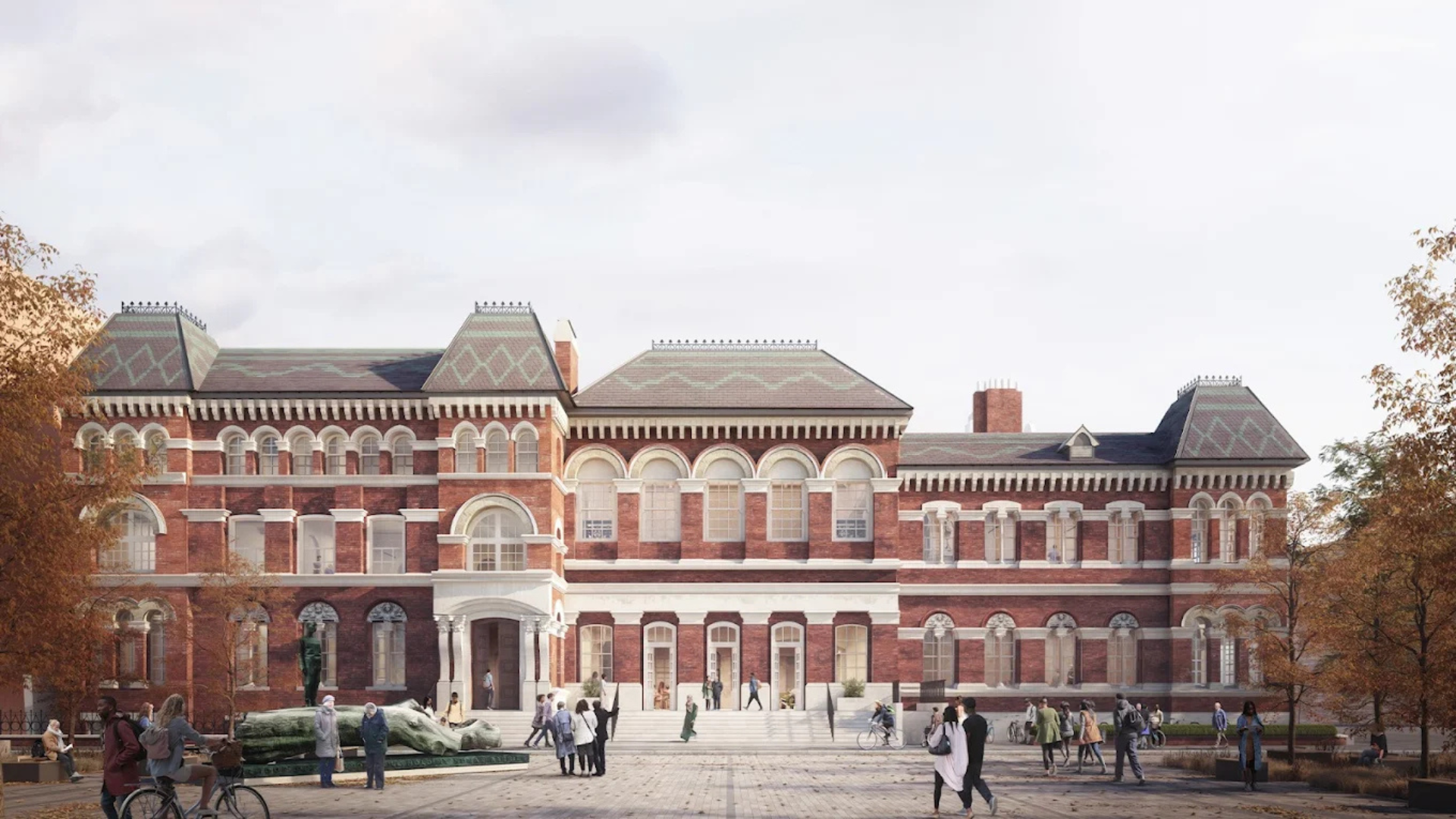 Exterior office view of the Walworth Town Hall workspace in London