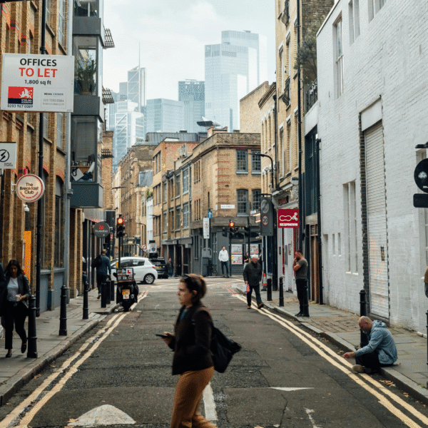 street view of old street and shoreditch office space