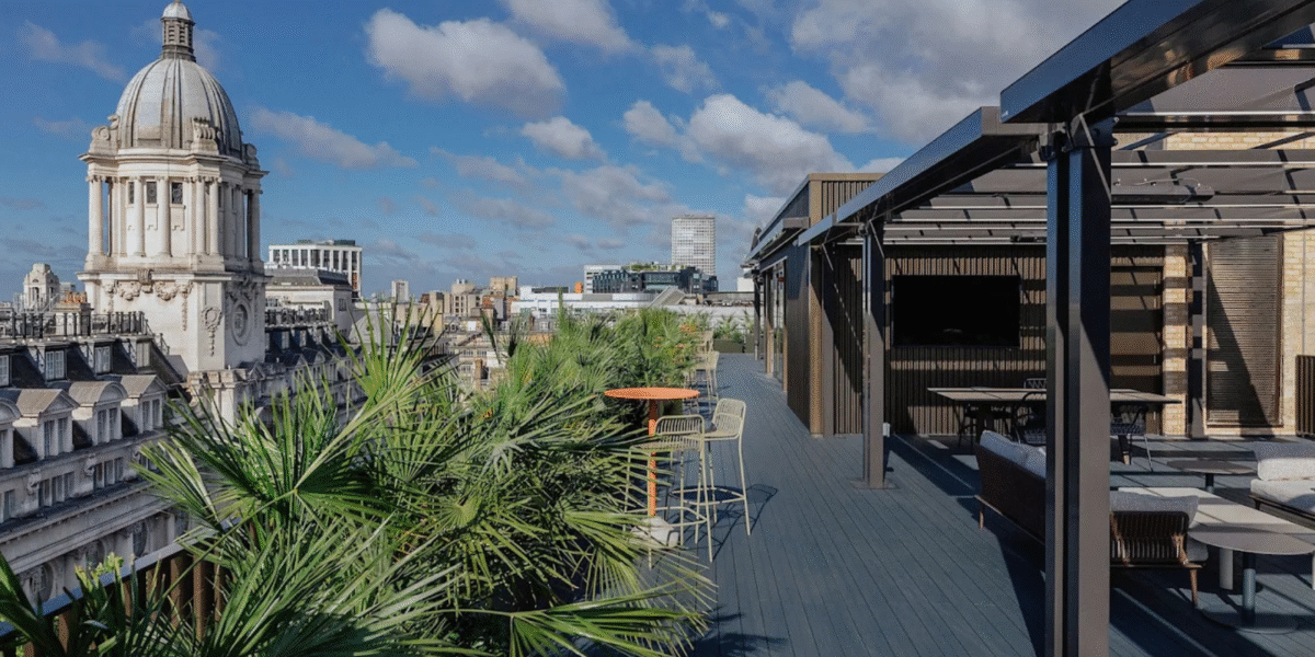 rooftop view from the uncommon workspace in central london