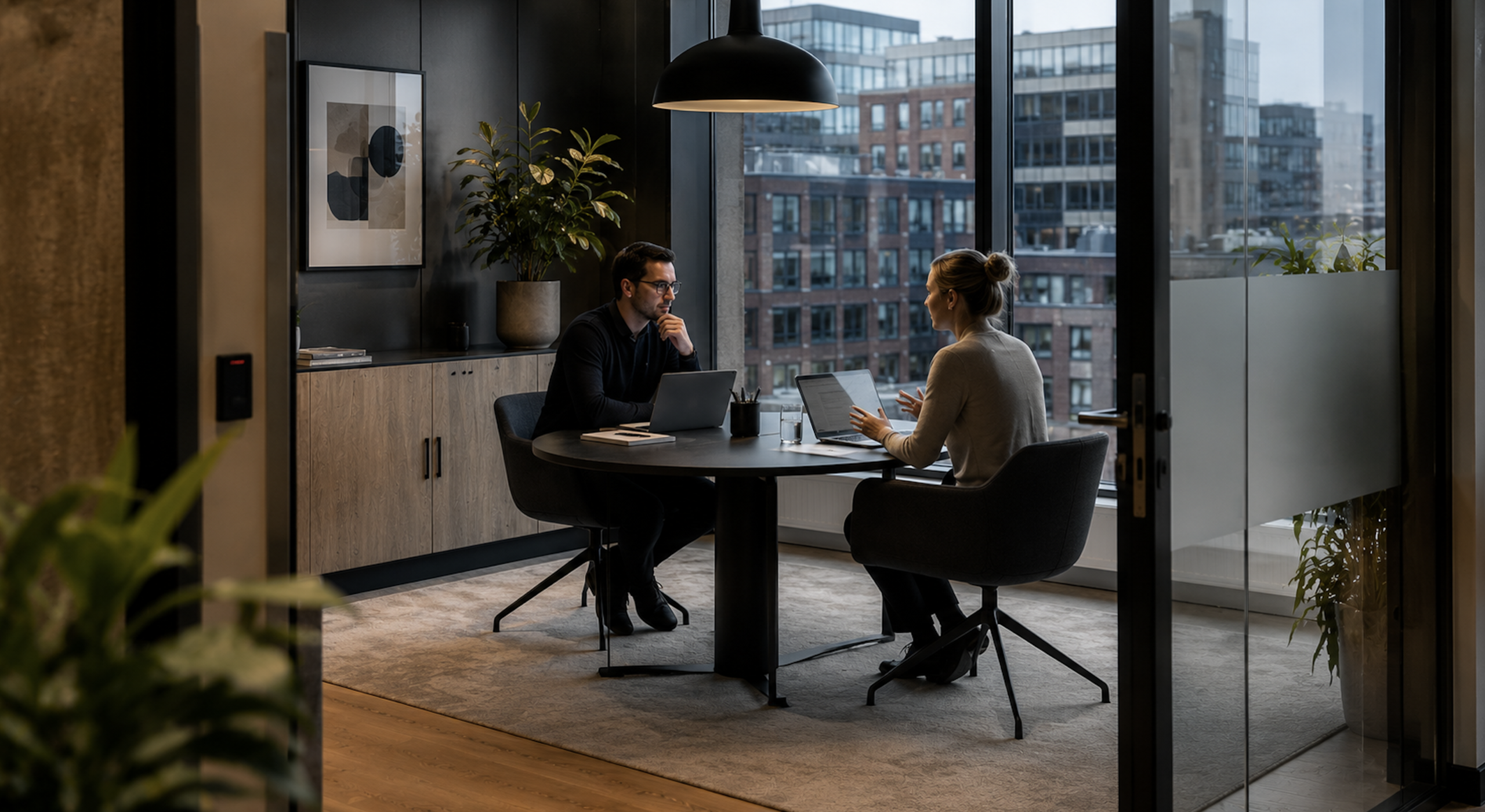 Scale-up team in flexible London office space near Elizabeth Line