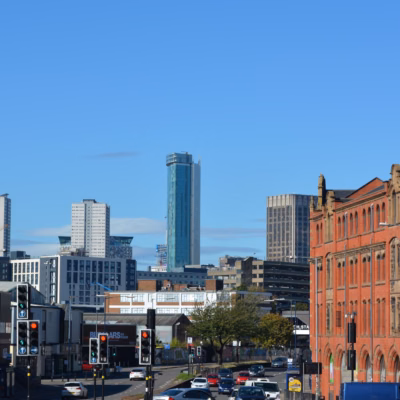 Derby city centre flexible office space skyline