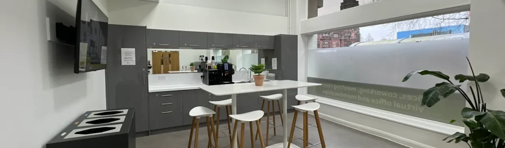 Break out space at a serviced office in Coventry